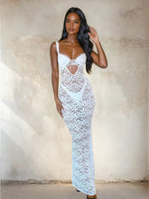 Weißes Spitzenkleid